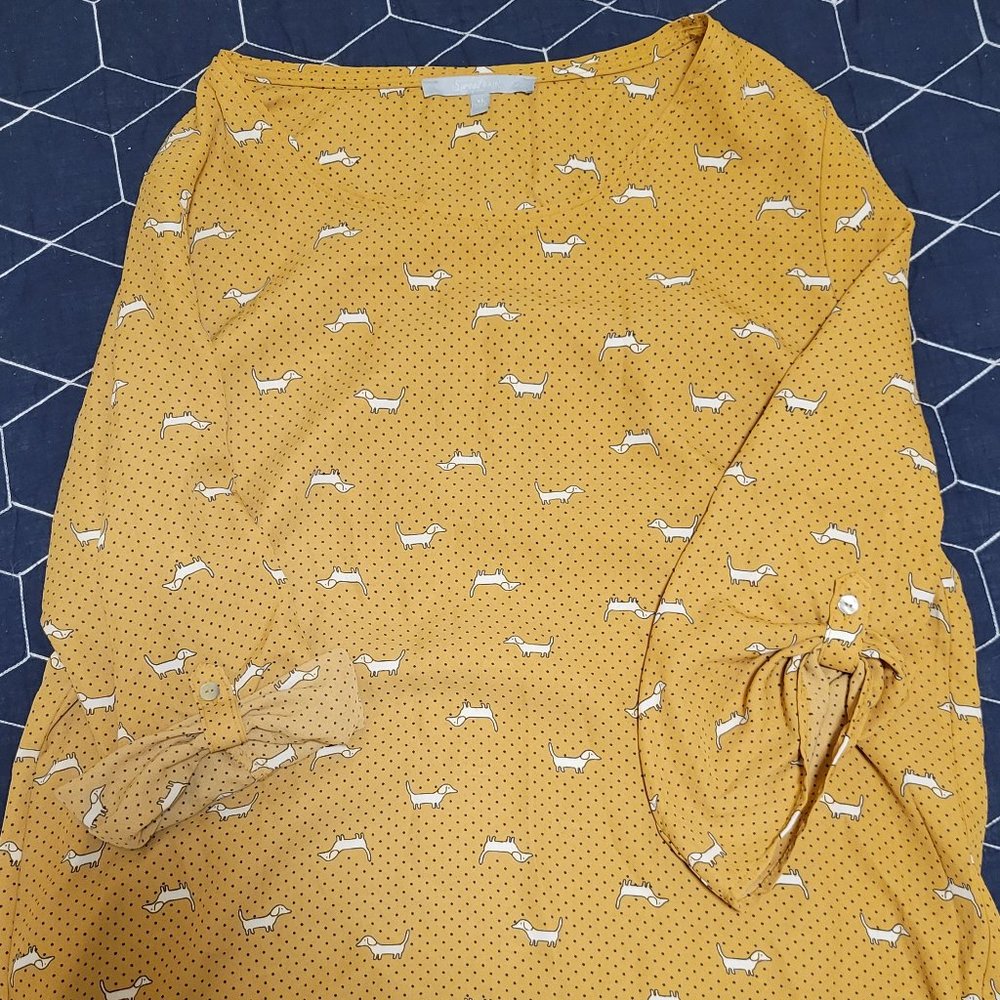 Sweet Rain 3/4 Sleeve Dachschund Shirt
